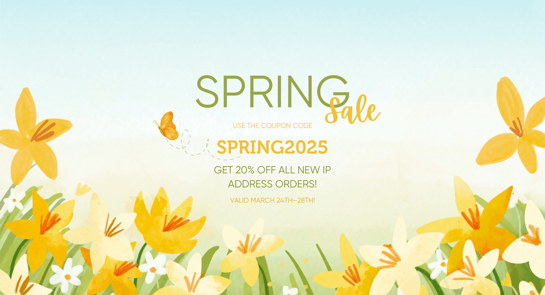 Announcing Our Spring Sale 2025