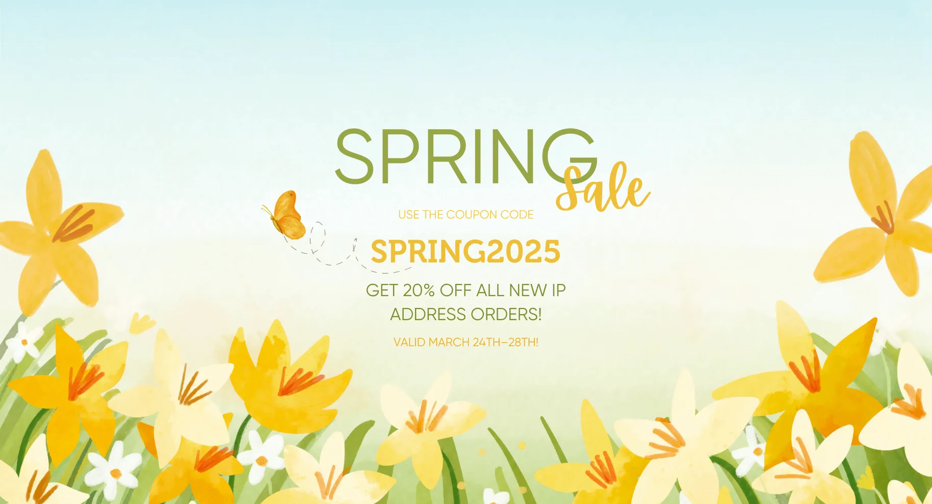 Announcing Our Spring Sale 2025