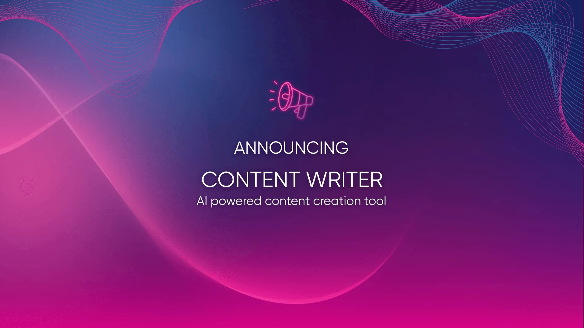 Announcing Content Writer Tool